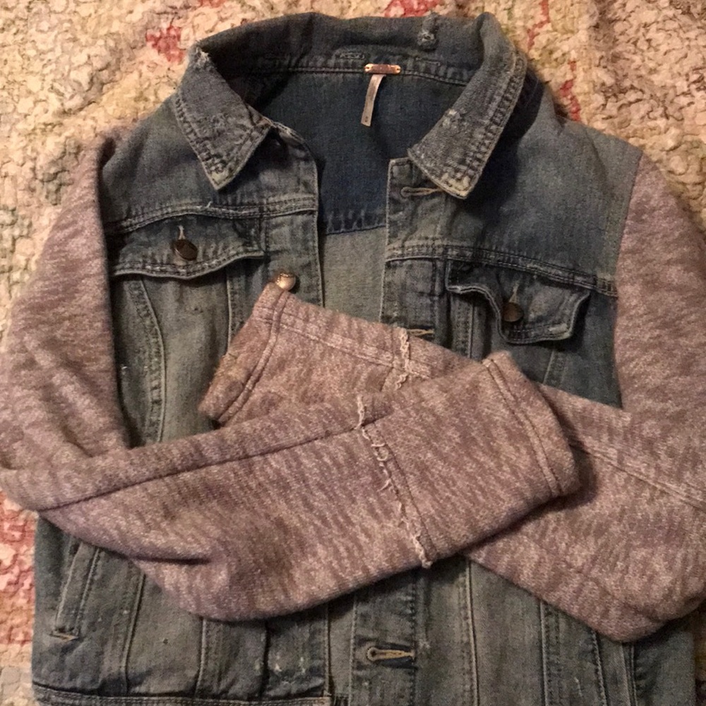 Free People Distressed Jean Jacket Orig.$168